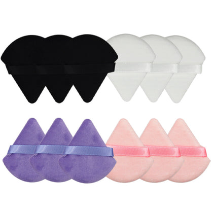 Velvet Fan Ribbon Powder Puff