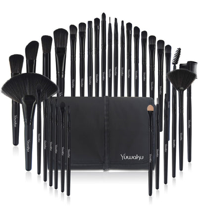 Makeup brush tool bag set