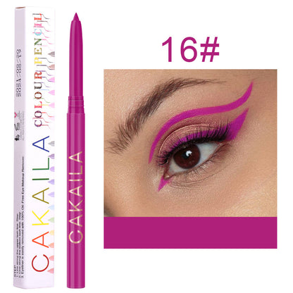 Ladies Fashion 18 Colors Eyeliner Gel Pen