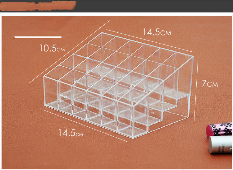 Clear Grid Acrylic Beauty Organizer