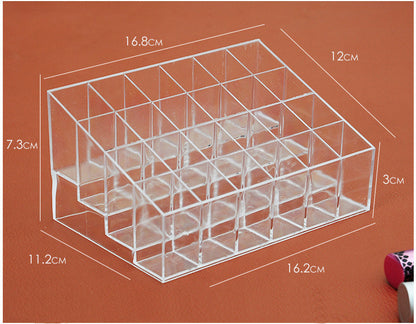 Clear Grid Acrylic Beauty Organizer