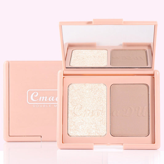 Delicate Duo: Natural Blush & Highlighter Palette