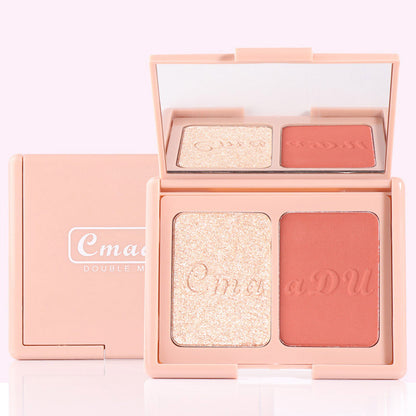 Delicate Duo: Natural Blush & Highlighter Palette