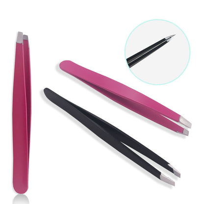 Stainless Steel Black/Pink Tweezers