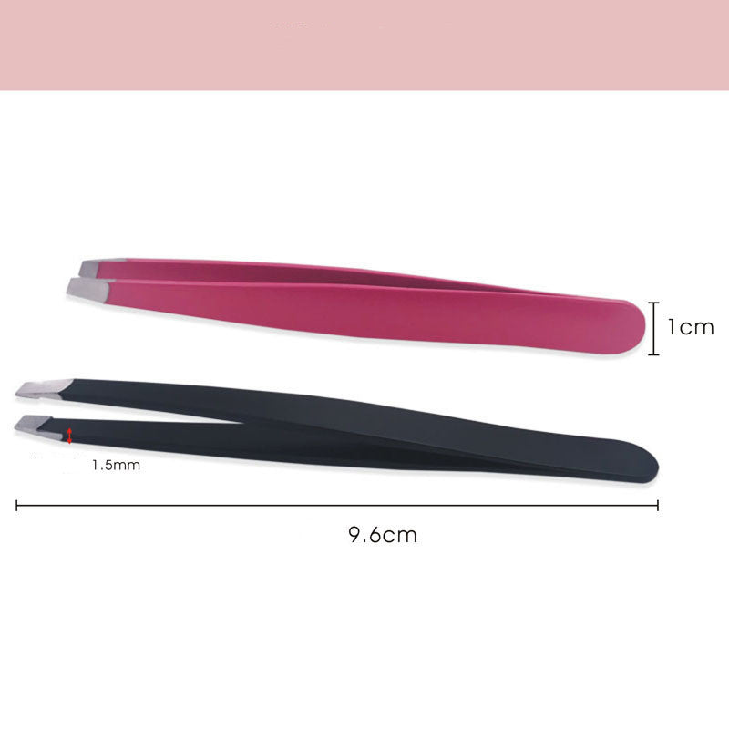 Stainless Steel Black/Pink Tweezers