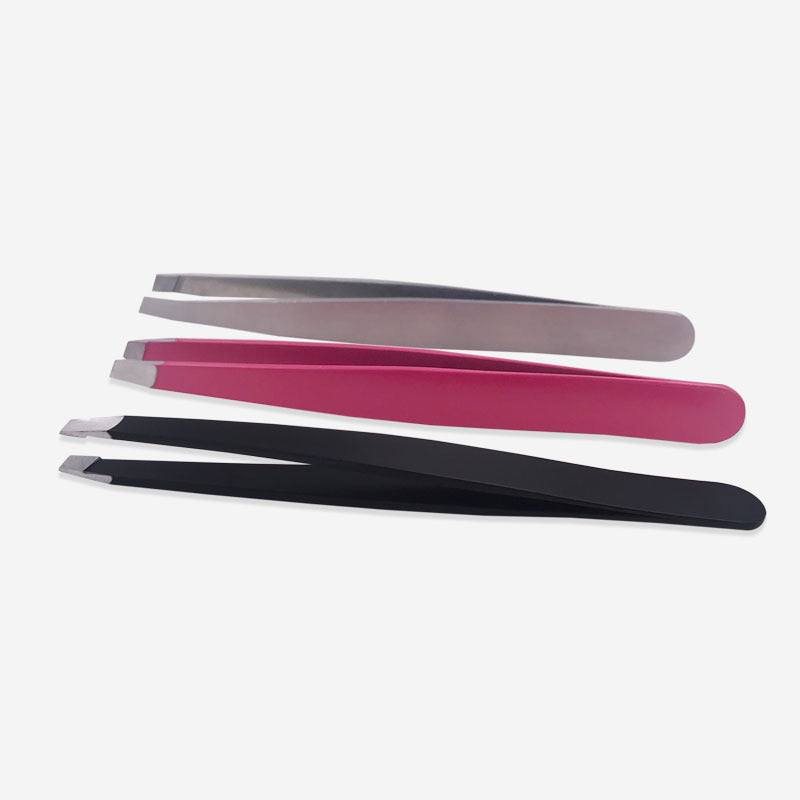 Stainless Steel Black/Pink Tweezers