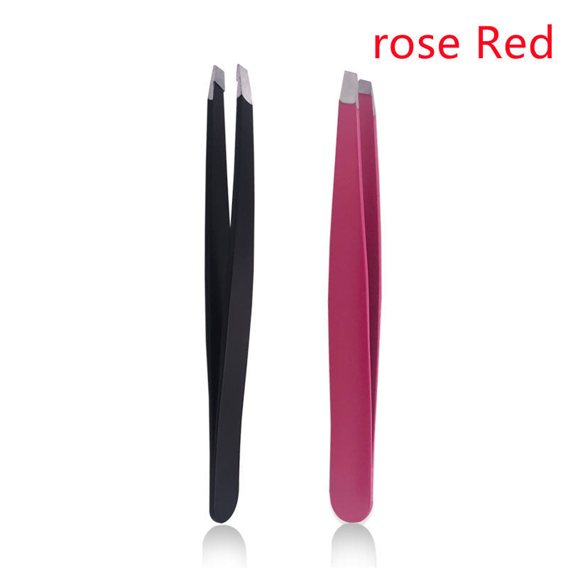 Stainless Steel Black/Pink Tweezers