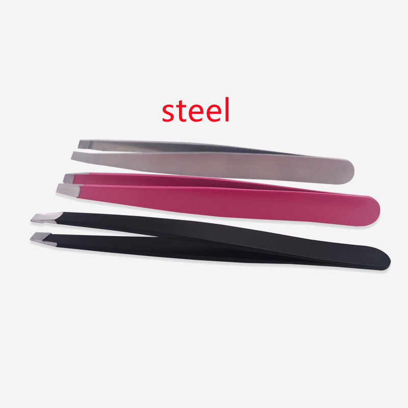 Stainless Steel Black/Pink Tweezers