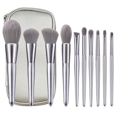 Silver Moon 10-Piece Makeup Brush Set