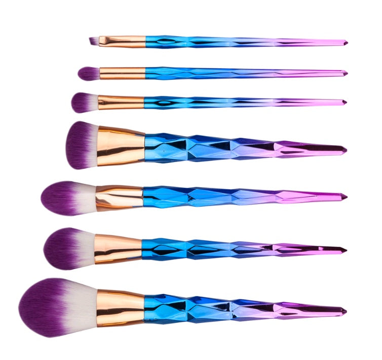 Diamond Glam 7-Piece Makeup Brush Set