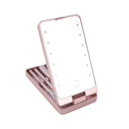 Foldable Mirror and Brush Set