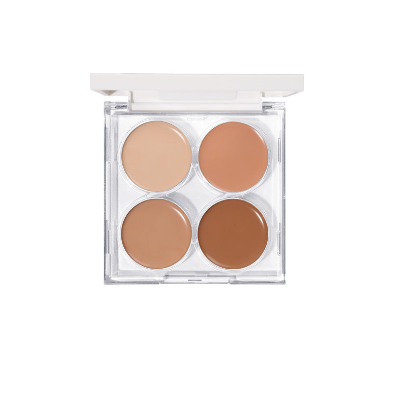 Four-color Concealer Tray To Cover Acne Marks And Dark Circles