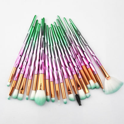 20-Piece Multicolor Eye Brush Set