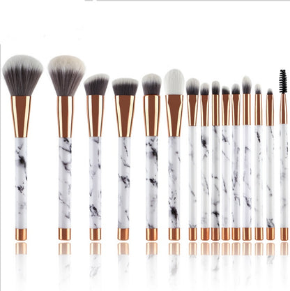 Marble Glam 11-Piece Makeup Brush Set