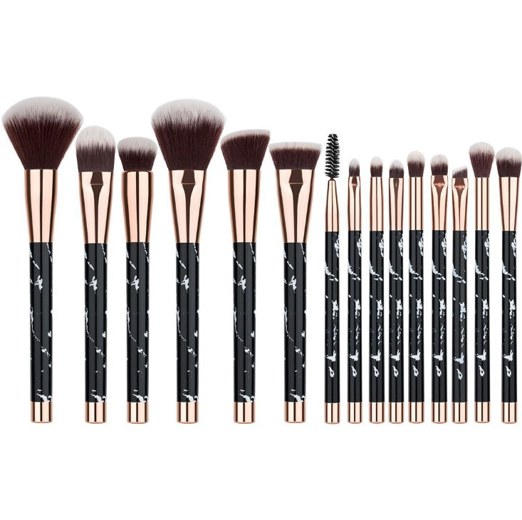 Marble Glam 11-Piece Makeup Brush Set