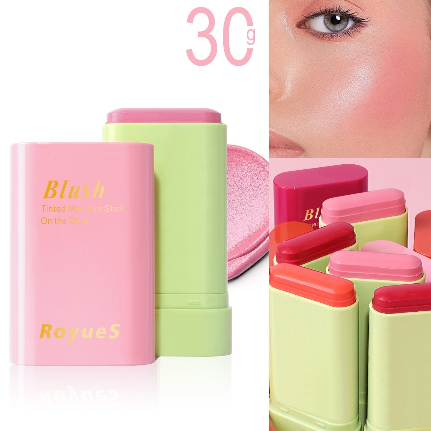 Waterproof Lightweight Multifunctional Blush Stick