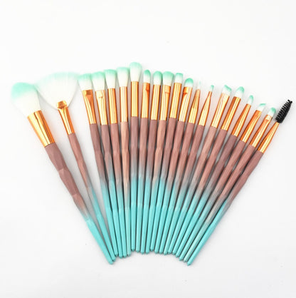 20-Piece Multicolor Eye Brush Set