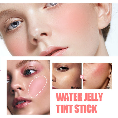 Natural White Blush Stick: Long-Lasting Matte Lip Gloss