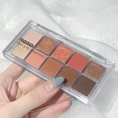 Eyeshadow Palette Matte Fine Glitter Pearl Burst