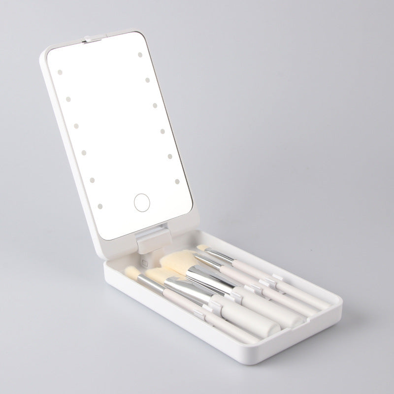 Foldable Mirror and Brush Set