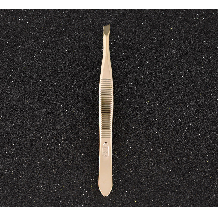 Golden stainless steel eyebrow Tweezers