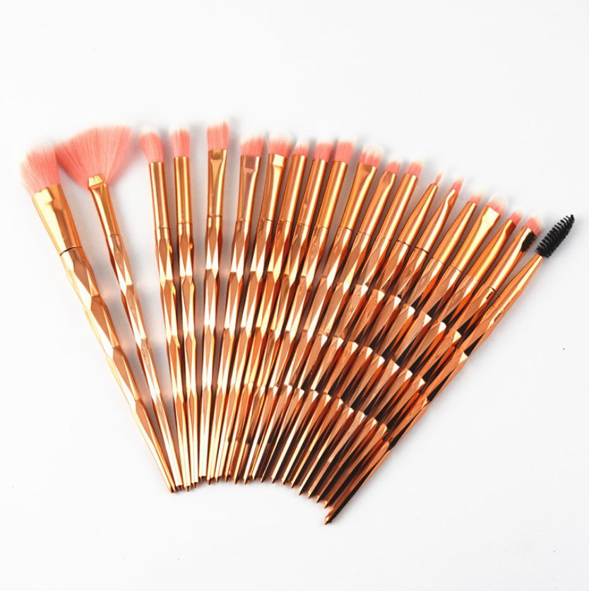 20-Piece Multicolor Eye Brush Set