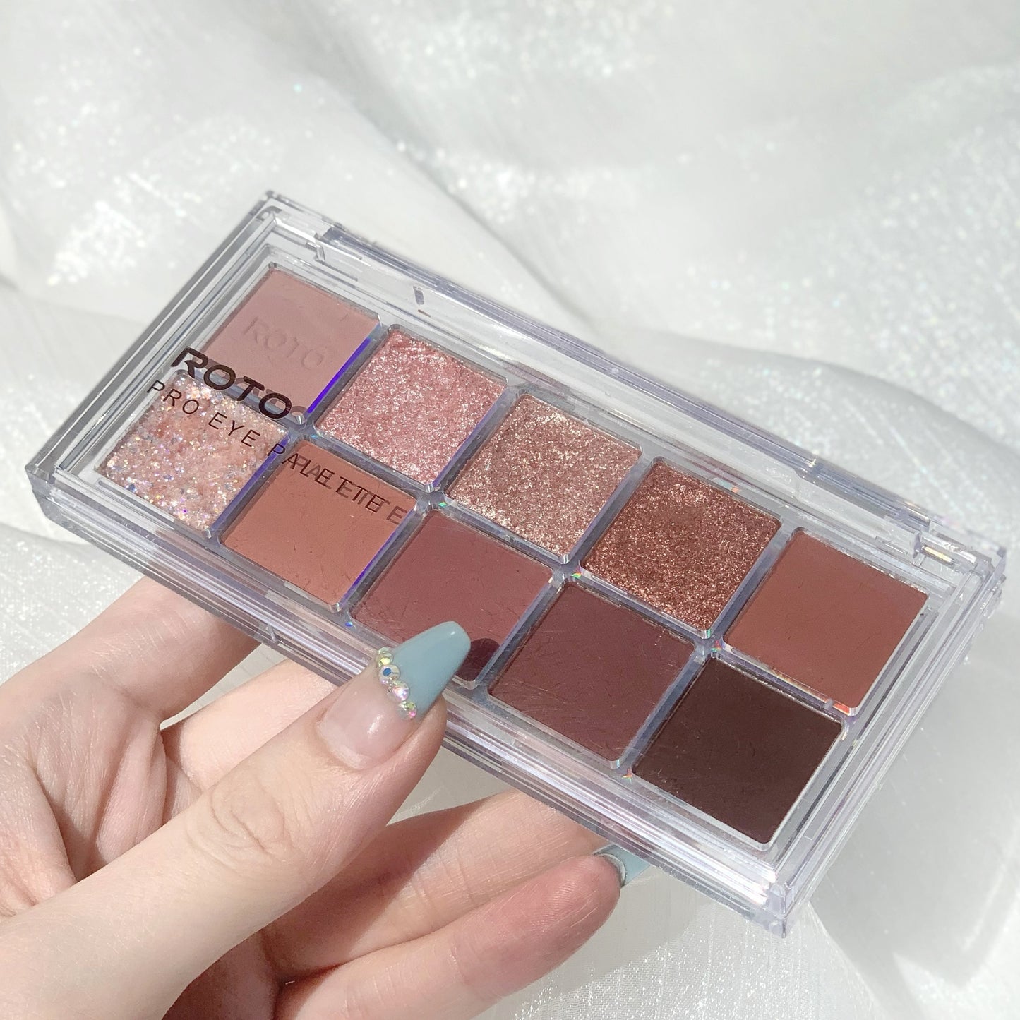 Eyeshadow Palette Matte Fine Glitter Pearl Burst