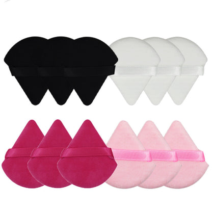 Velvet Fan Ribbon Powder Puff