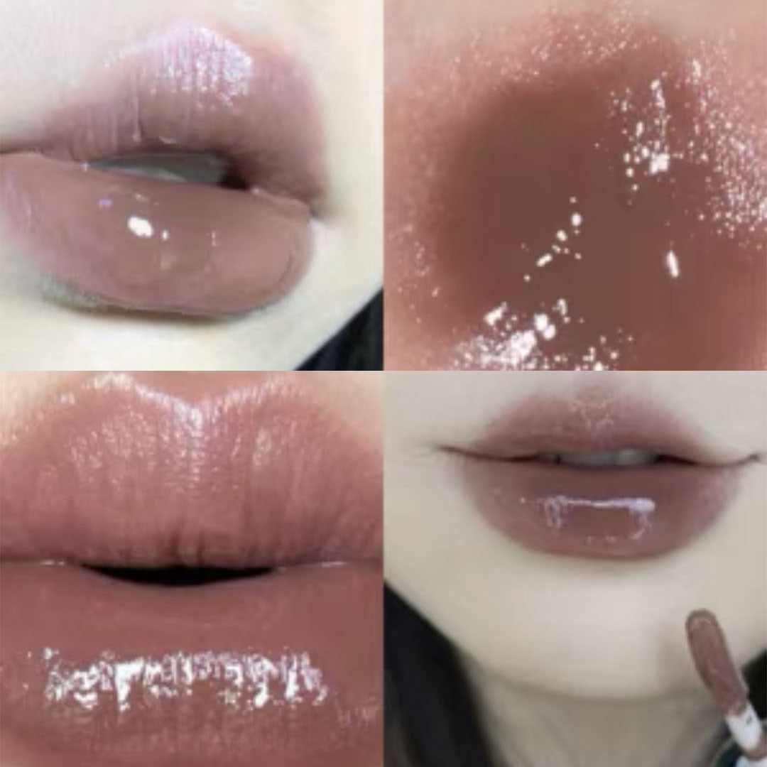 Velvet Milk Tea Lip Oil: Moisturizing Gloss in Black Tube