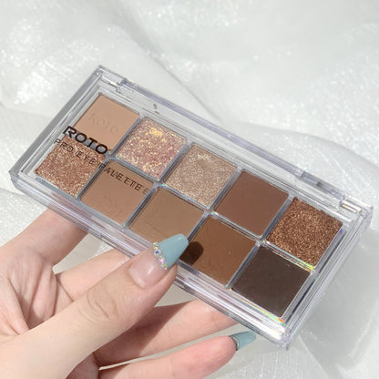 Eyeshadow Palette Matte Fine Glitter Pearl Burst