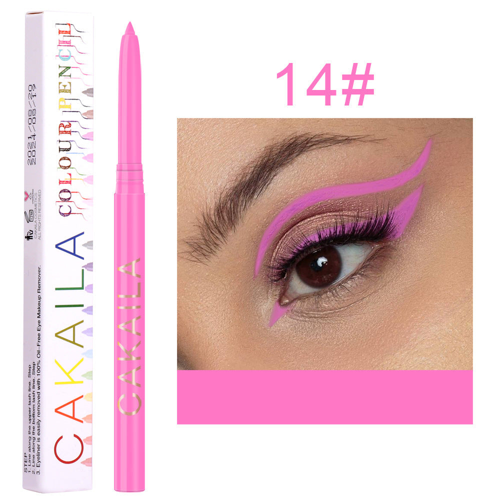 Ladies Fashion 18 Colors Eyeliner Gel Pen