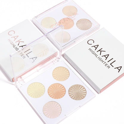 5-color Highlight Powder Enhances Silhouette Contour