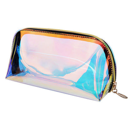 Laser illusion cosmetic bag