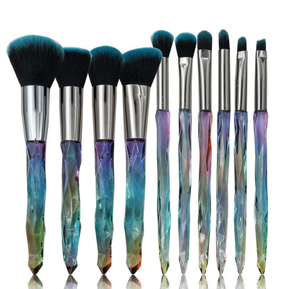 Crystal Glow Diamond Handle Brush Set