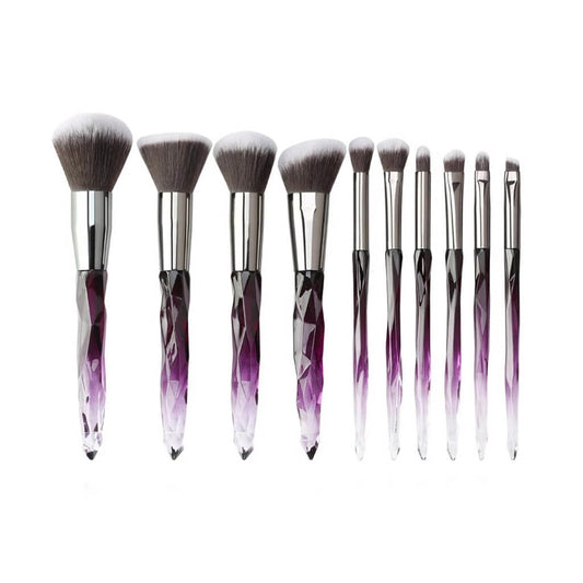 Crystal Glow Diamond Handle Brush Set