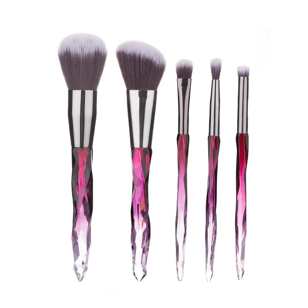 Crystal Glow Diamond Handle Brush Set