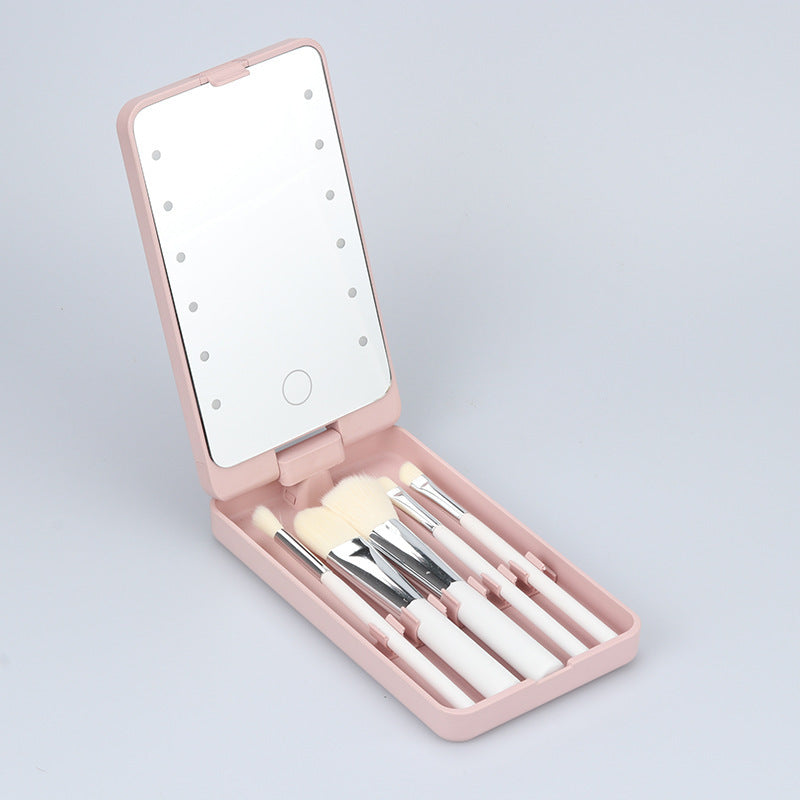 Foldable Mirror and Brush Set