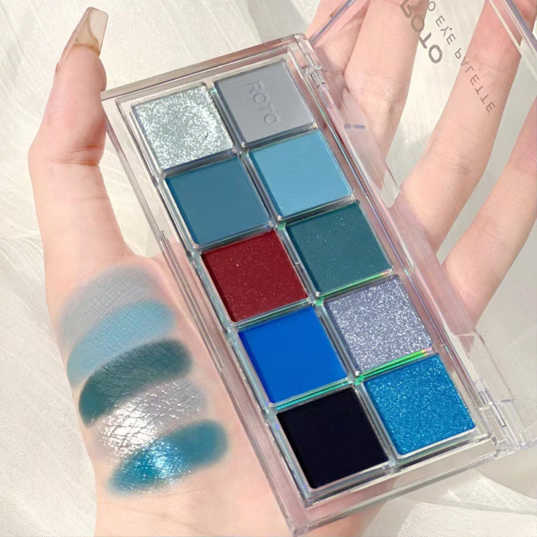 Eyeshadow Palette Matte Fine Glitter Pearl Burst