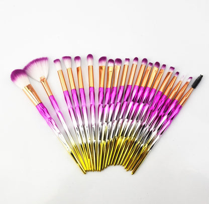 20-Piece Multicolor Eye Brush Set