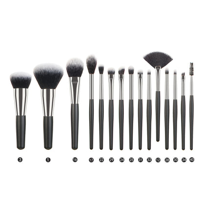 Animal Hair Makeup Brush Full Set