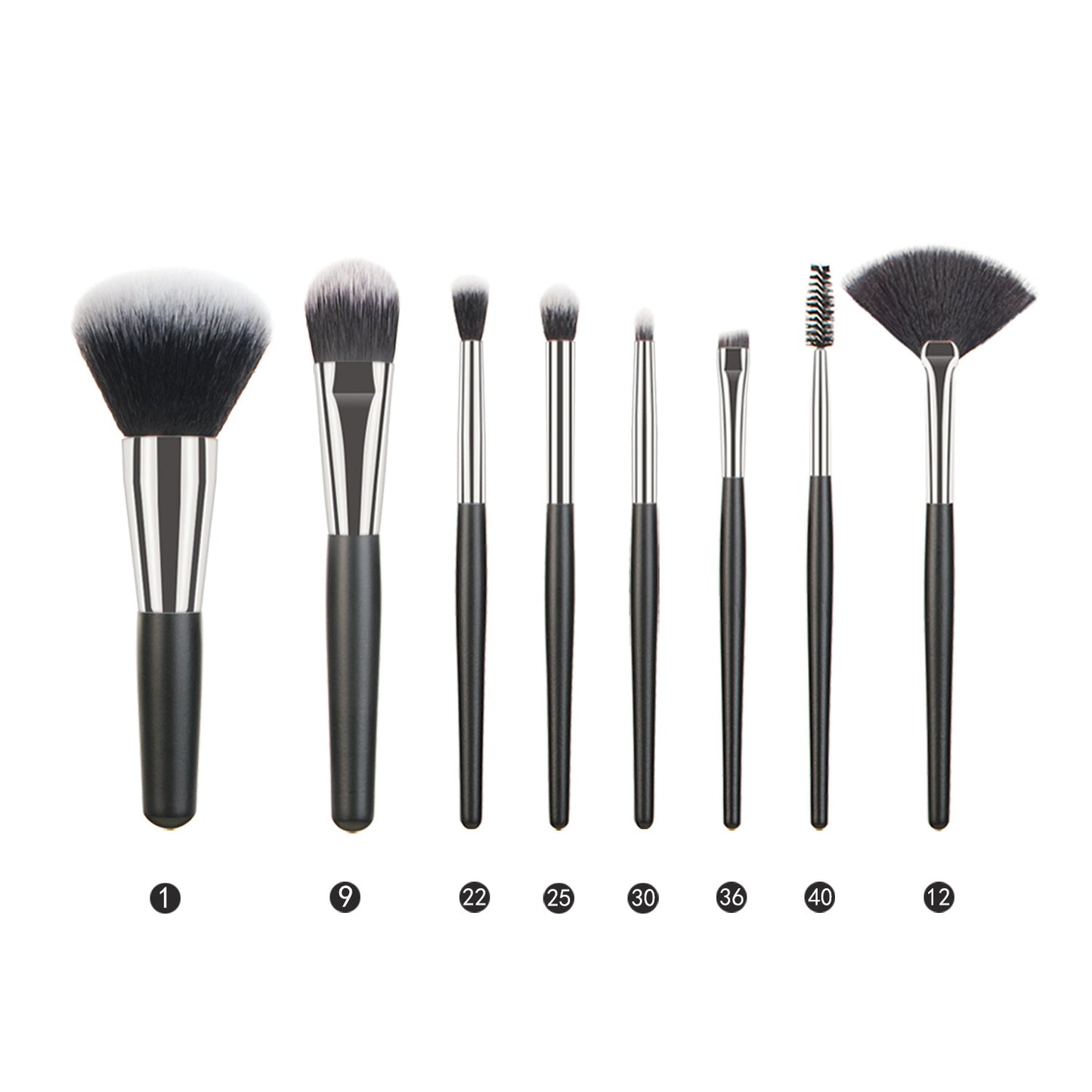 Animal Hair Makeup Brush Full Set