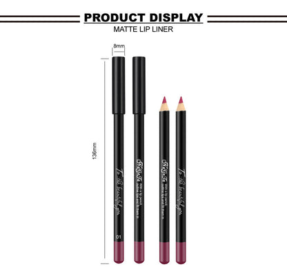 12 Colors Matte Lip Liner Single