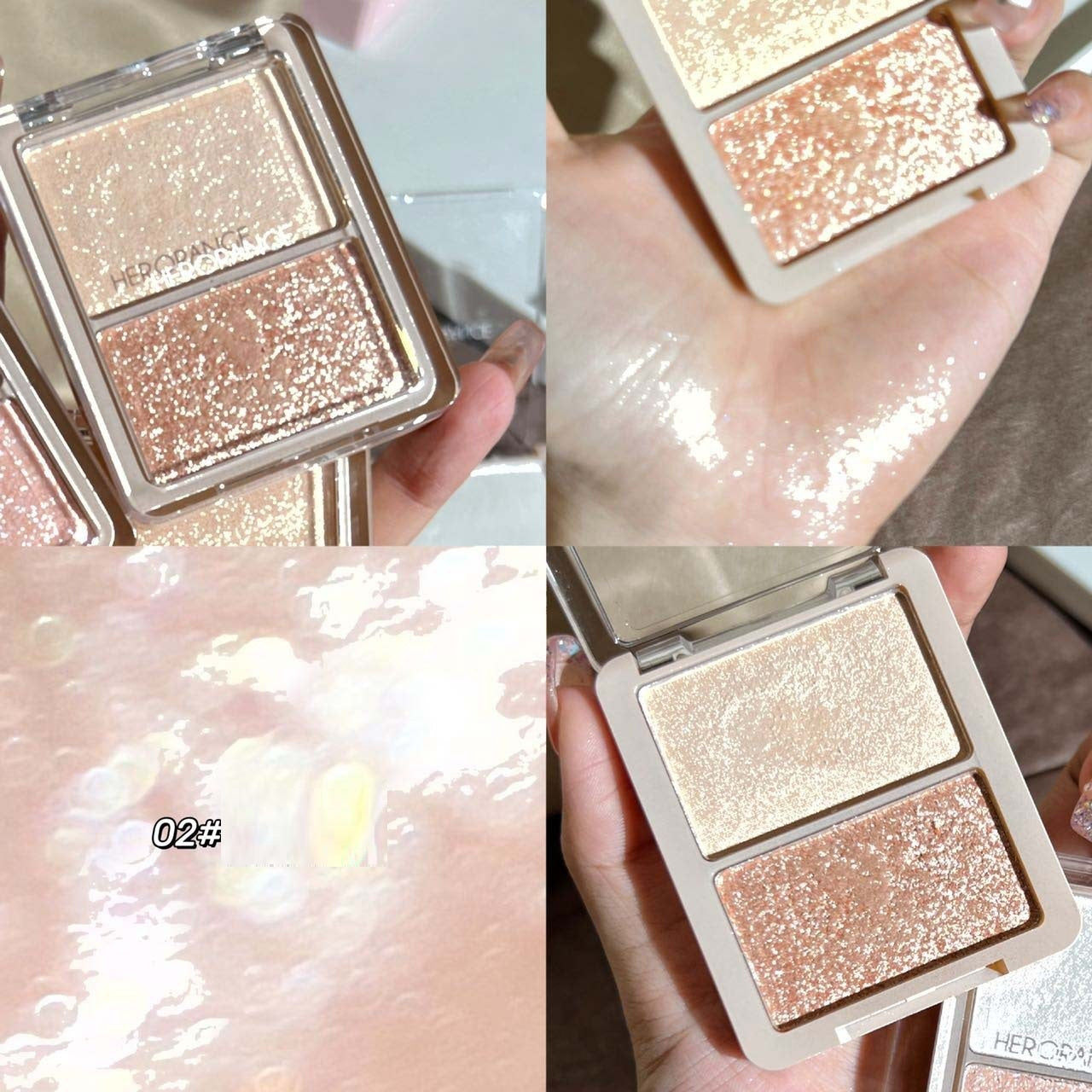 Sequin Highlight & Blush Palette: Versatile Makeup Repair