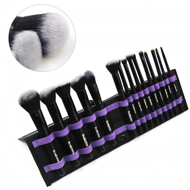 Black Cosmetic Brush Full Set 15pc