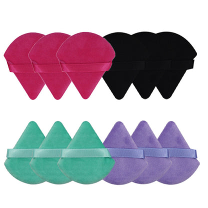 Velvet Fan Ribbon Powder Puff