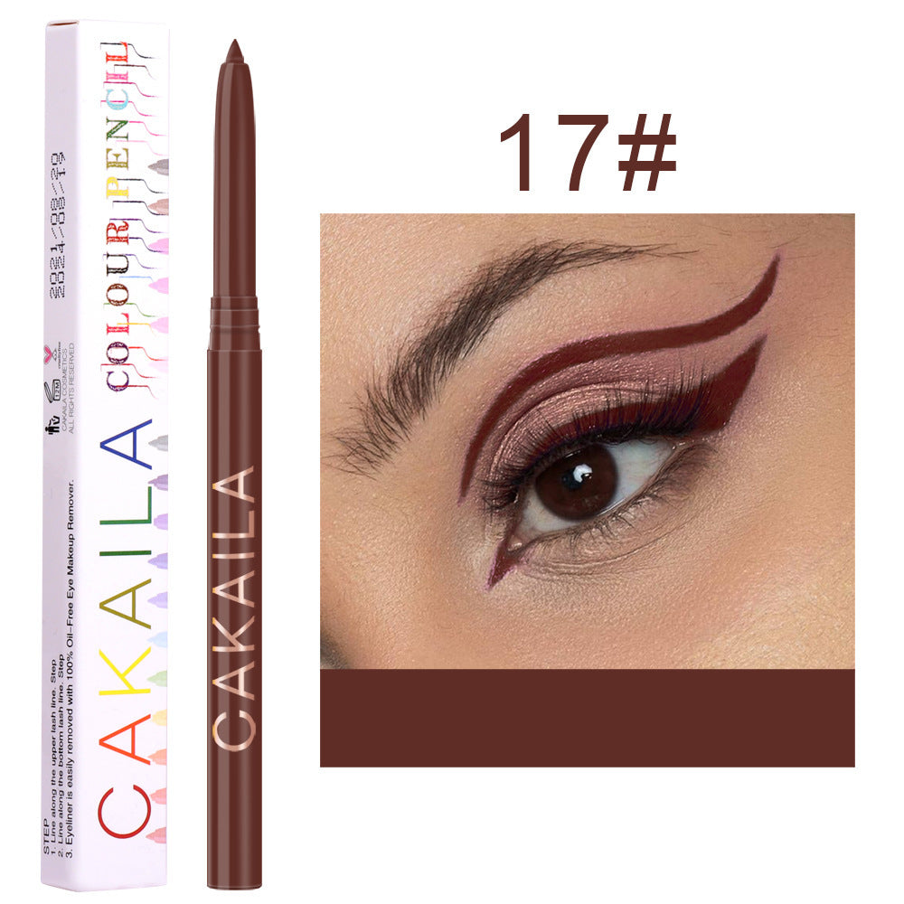 Ladies Fashion 18 Colors Eyeliner Gel Pen