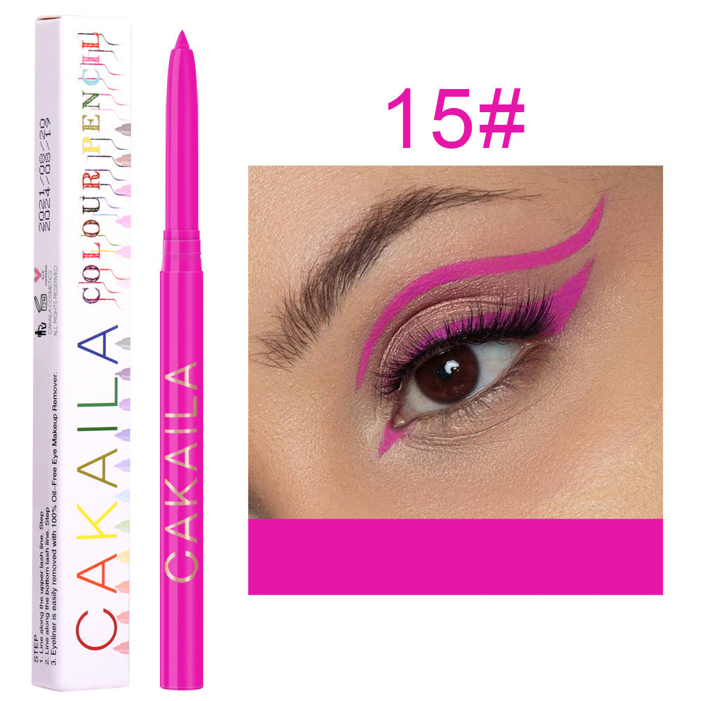 Ladies Fashion 18 Colors Eyeliner Gel Pen