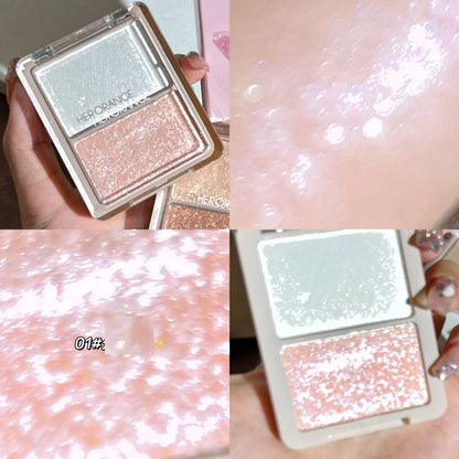 Sequin Highlight & Blush Palette: Versatile Makeup Repair