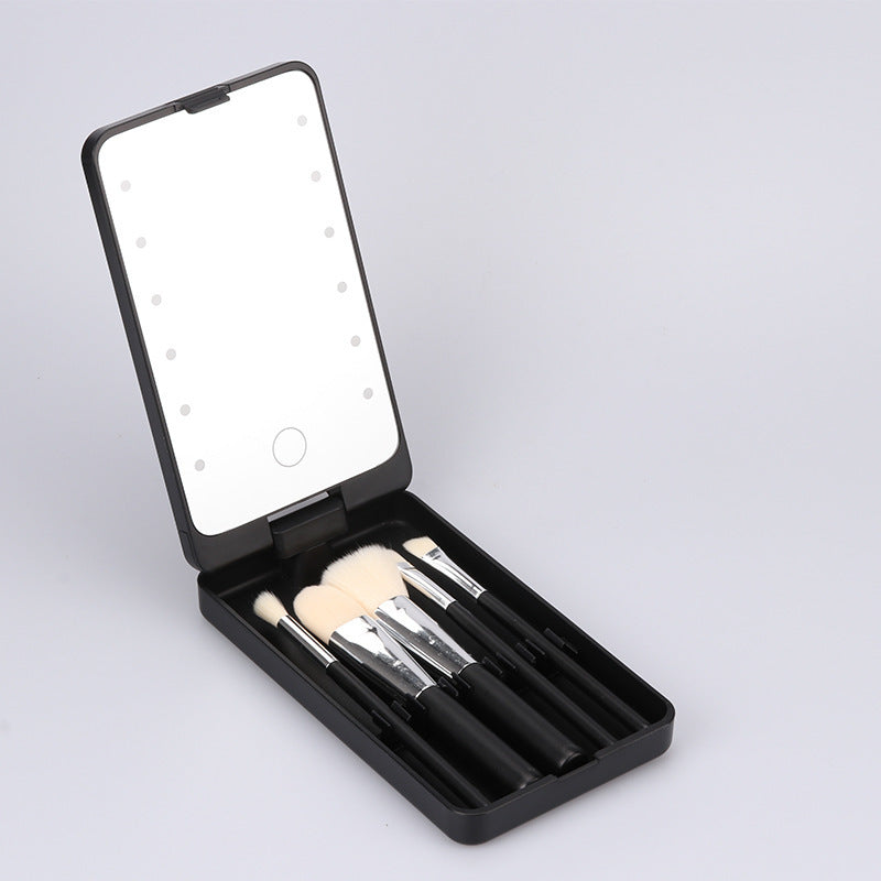 Foldable Mirror and Brush Set