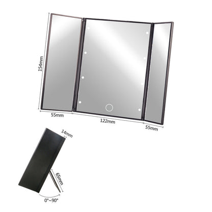 Trifold Glam Mirror